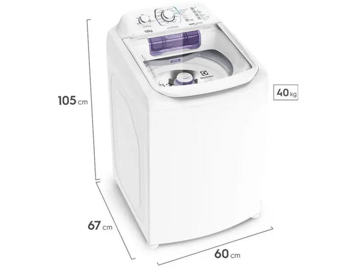 Lavadora de Roupas Electrolux LAC12 - 12Kg Cesto Inox 12 Programas de Lavagem - #3