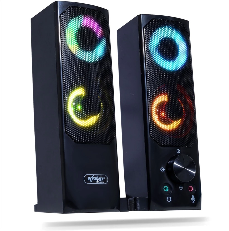 Caixa de Som SoundBar Pc Gamer Subwoofer P2 Led Rgb Pc Notebook Tablet - #4