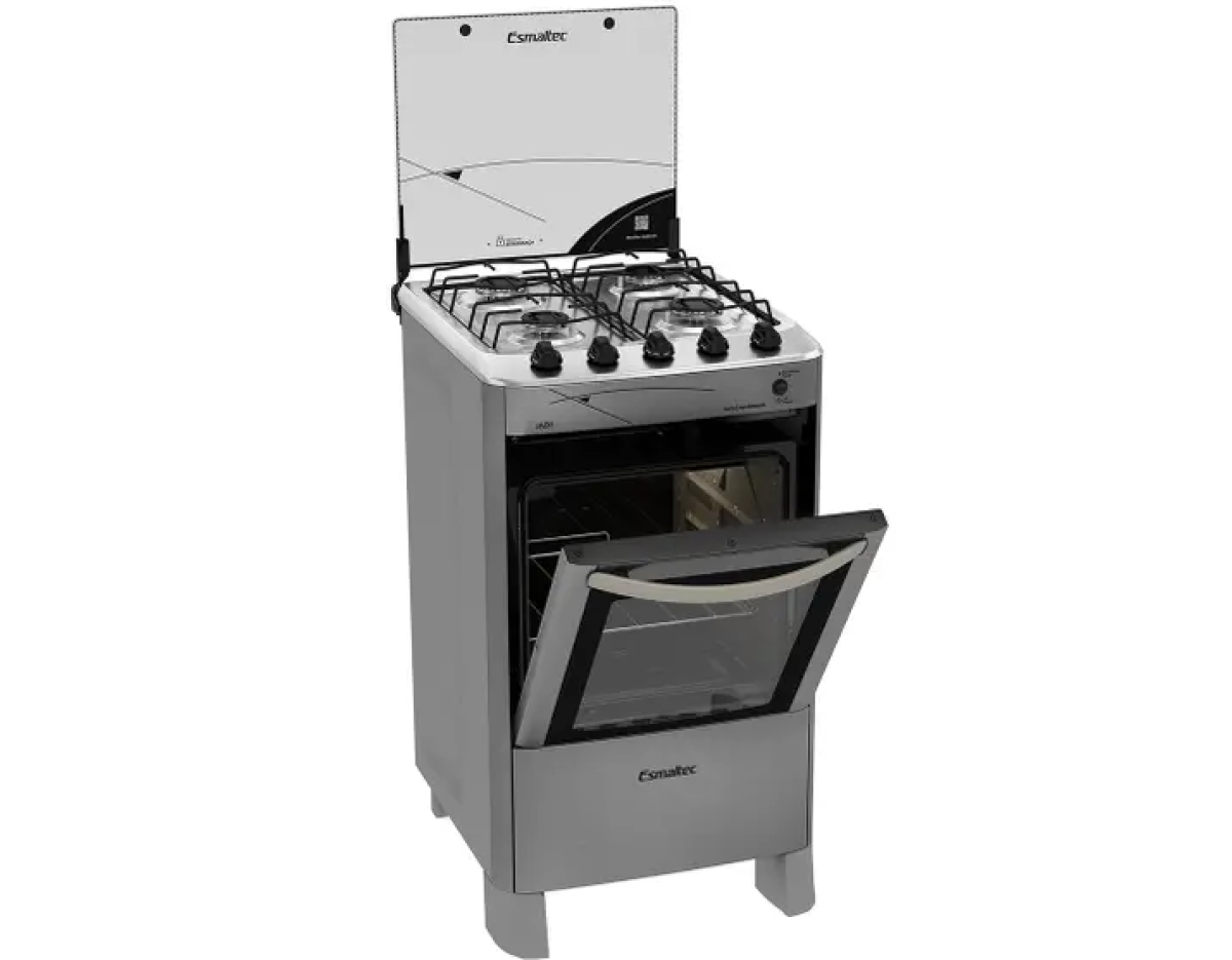 Fogão 4 Bocas Esmaltec Prata Jade - #3