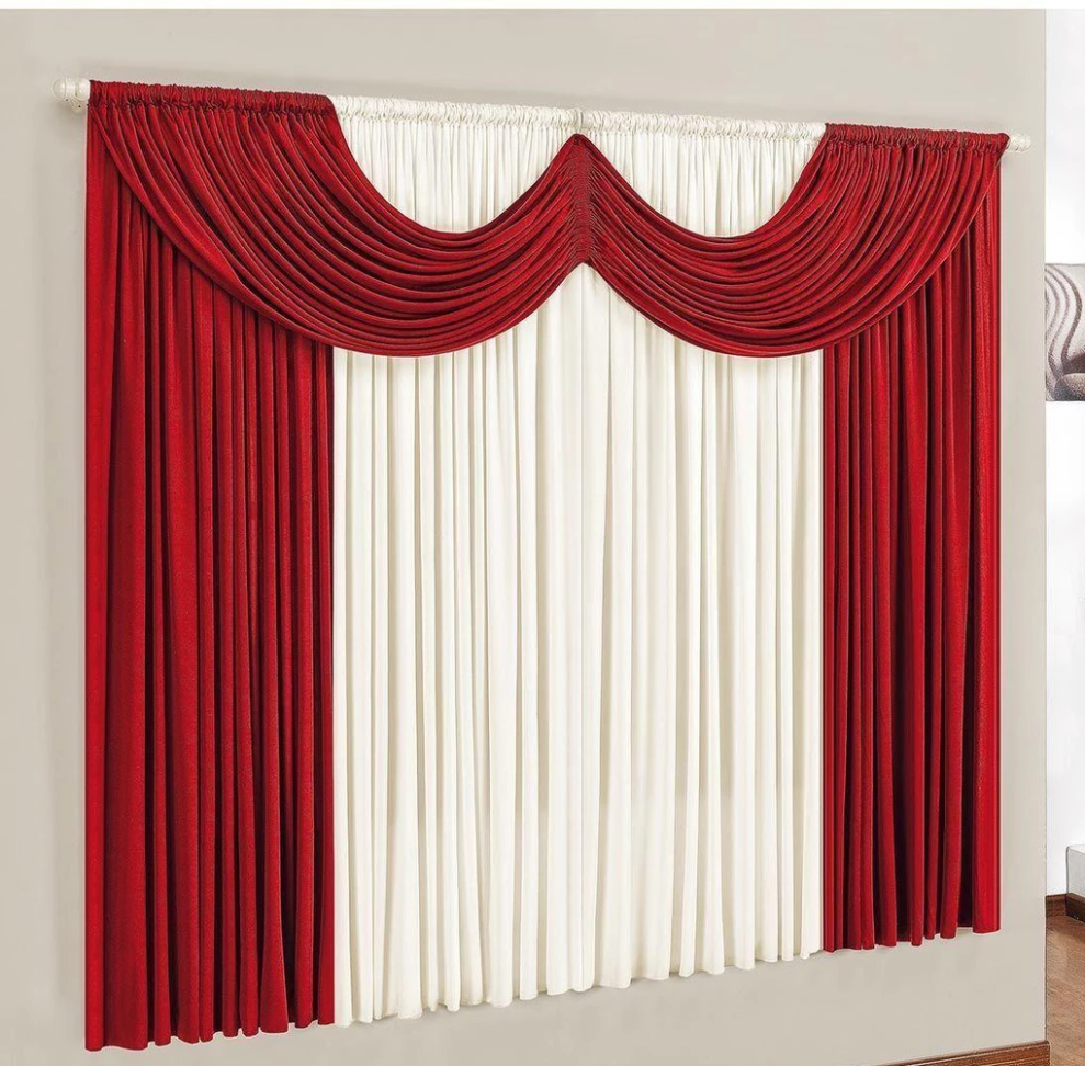 Cortina Riviera 2,00m X 1,70m Para Varão Simples diversas Cores - #4