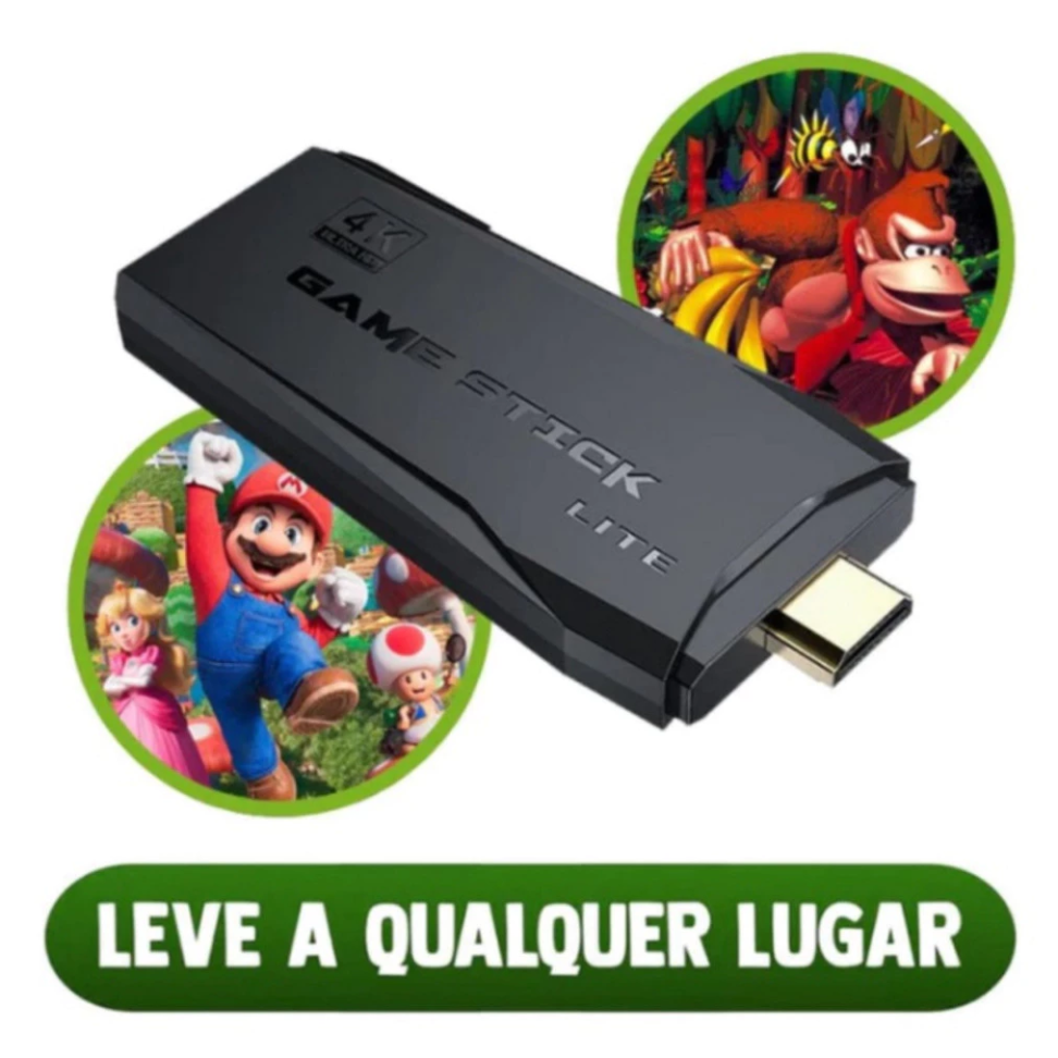 Video Game Stick 10 mil Jogos Retrô Antigo 4K Controle Sem Fio Portátil Original Presente - #2