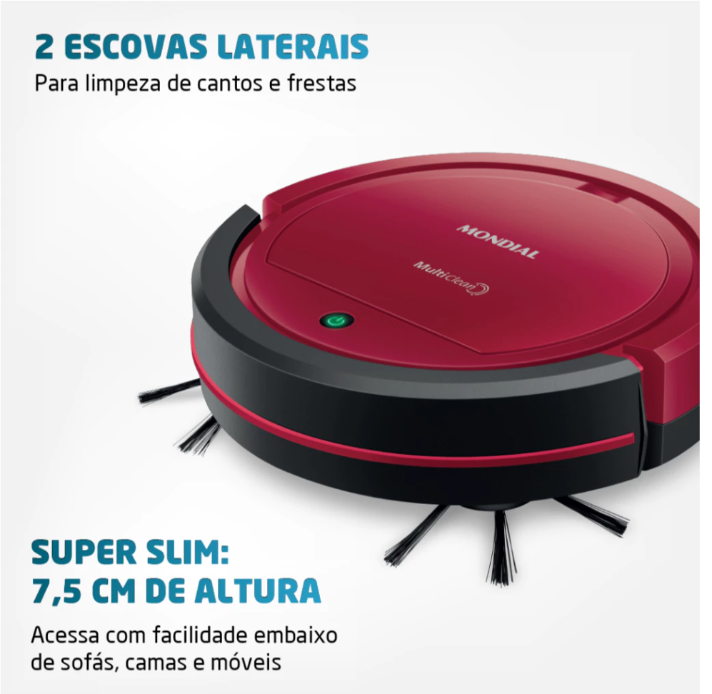 Aspirador de Po Robô Multi Clean Mondial RB-09 Bivolt 30w - #1
