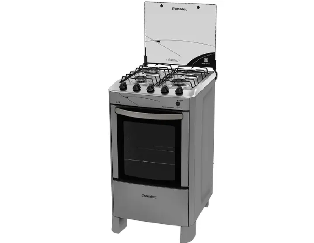 Fogão 4 Bocas Esmaltec Prata Jade - #2