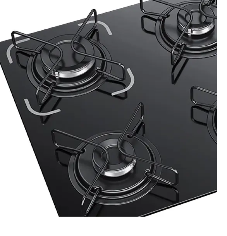 Cooktop 4 Bocas Itatiaia Essencial com Mesa de Vidro Temperado e Acendimento Automático Preto Bivolt - #1