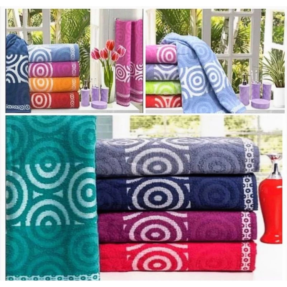 Kit 04 Toalha de Banho Gigante Bola 1,80 x 0,70 100% Algodão Cores lindas Sortidas - #4