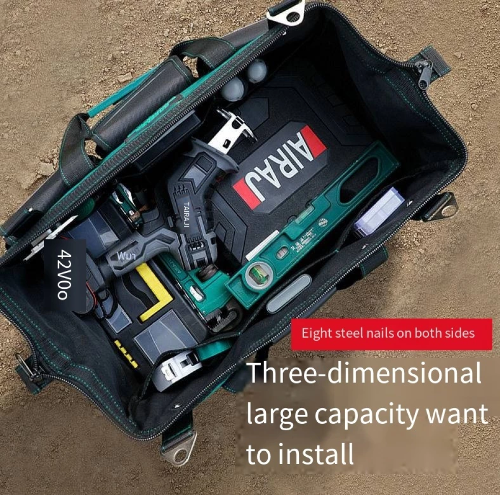 Caixa Ferramentas Eletricista Profissional Forte Durável Lona Uso Especial Marcenaria Geral Maleta Multiuso Pol - #1