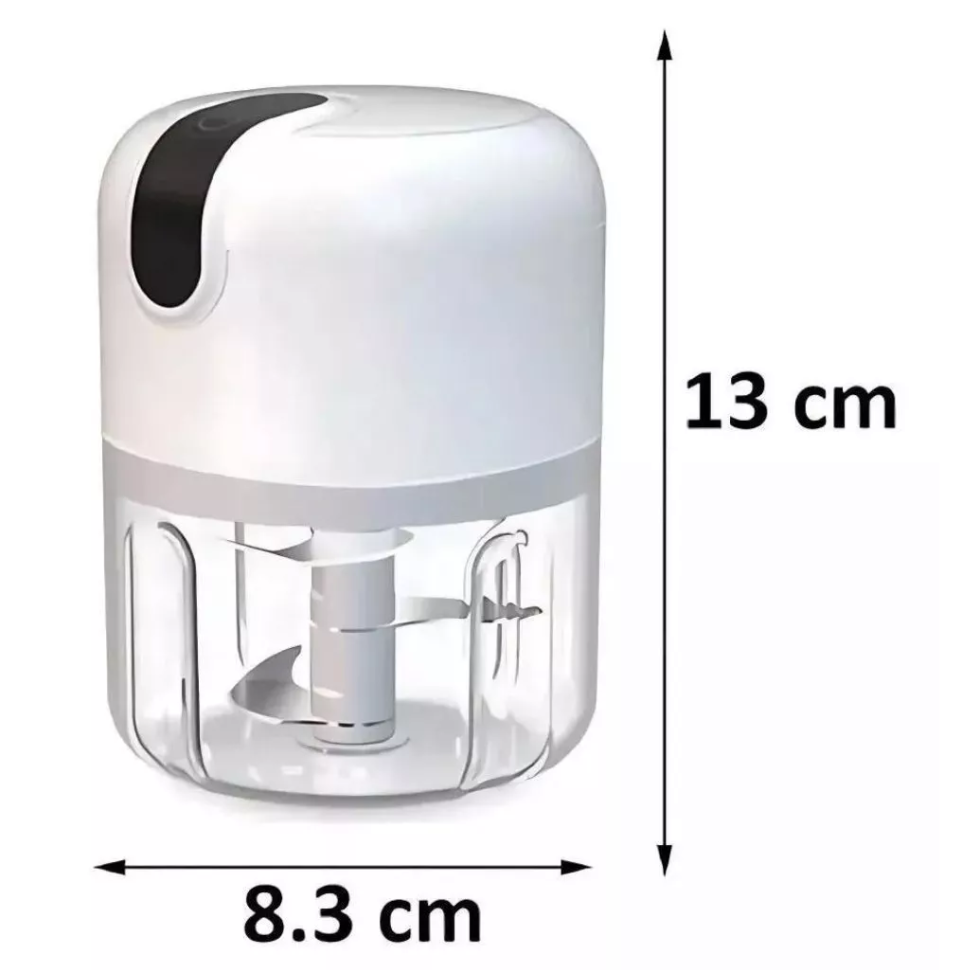 Mini Processador De Alimentos Recarregável USB Triturador Portátil com 3 Lâminas. - #3