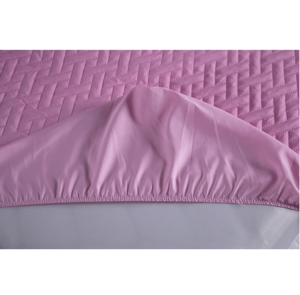 Colcha Cobre Leito Jogo Cama Edredom Solteiro 5 Pçs Matelado Com Elastico Stich Rosa Menina Barato - #3