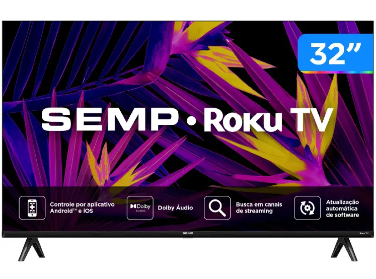Smart TV 32" HD LED Semp 32R6610 Wi-Fi 3 HDMI 1 USB - #2
