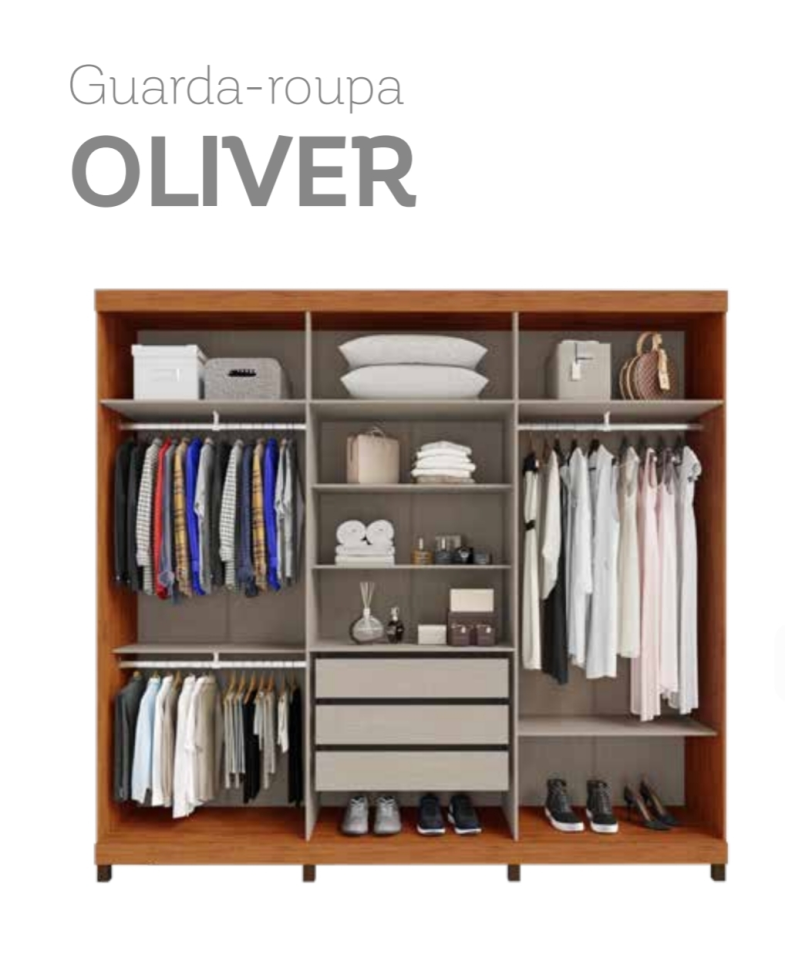 GUARDA ROPUA OLVIVER FREIJO/OFF DJ MOVEIS 2400 LARGURA 2250 ALTURA - #2