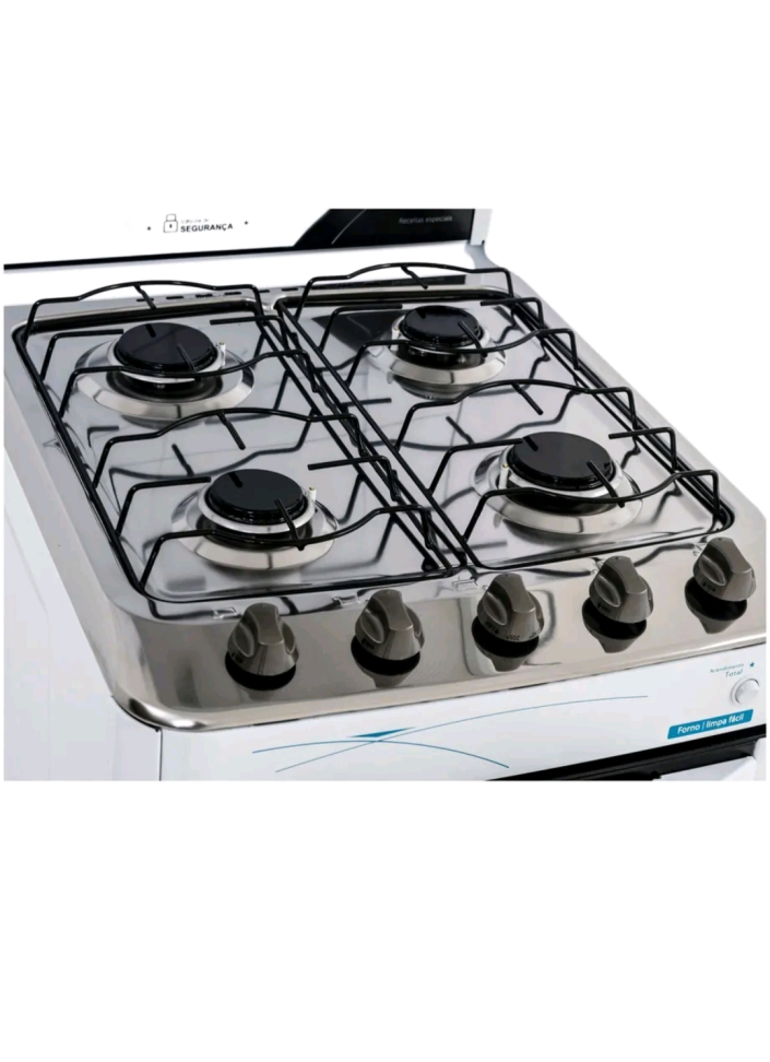Fogão 4 Bocas Esmaltec Ágata Branco, Branco, - #1