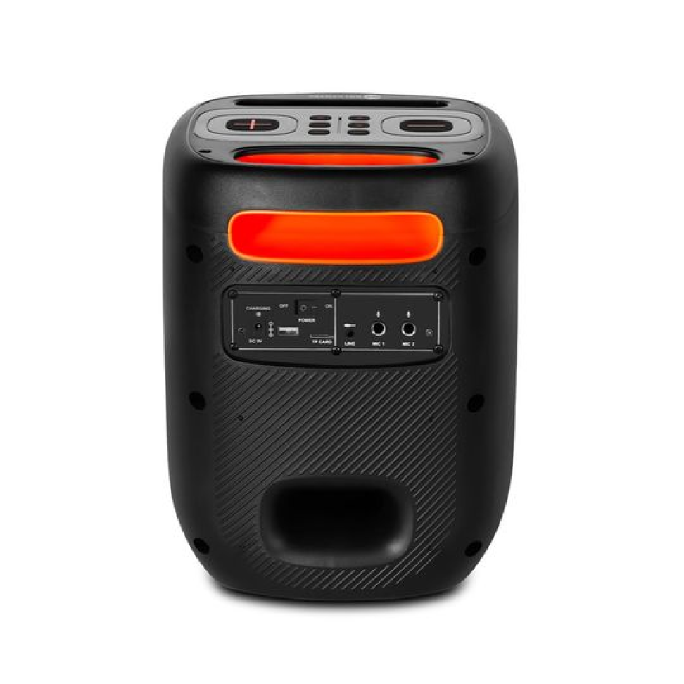 Caixa de Som Média Bluetooth Rádio FM TWS Goldentec GT Cube Leve Portátil LED sincronizado com a música Preto - #3