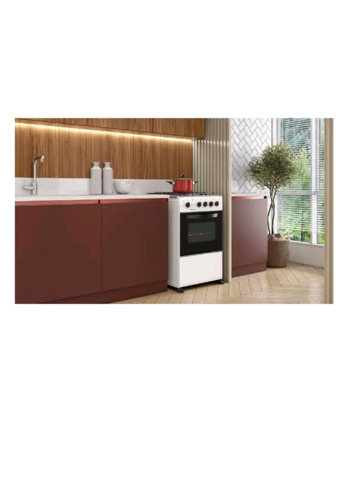 Fogão de Piso Esmaltec 4 Bocas Com Acendimento Manual Branco - #4