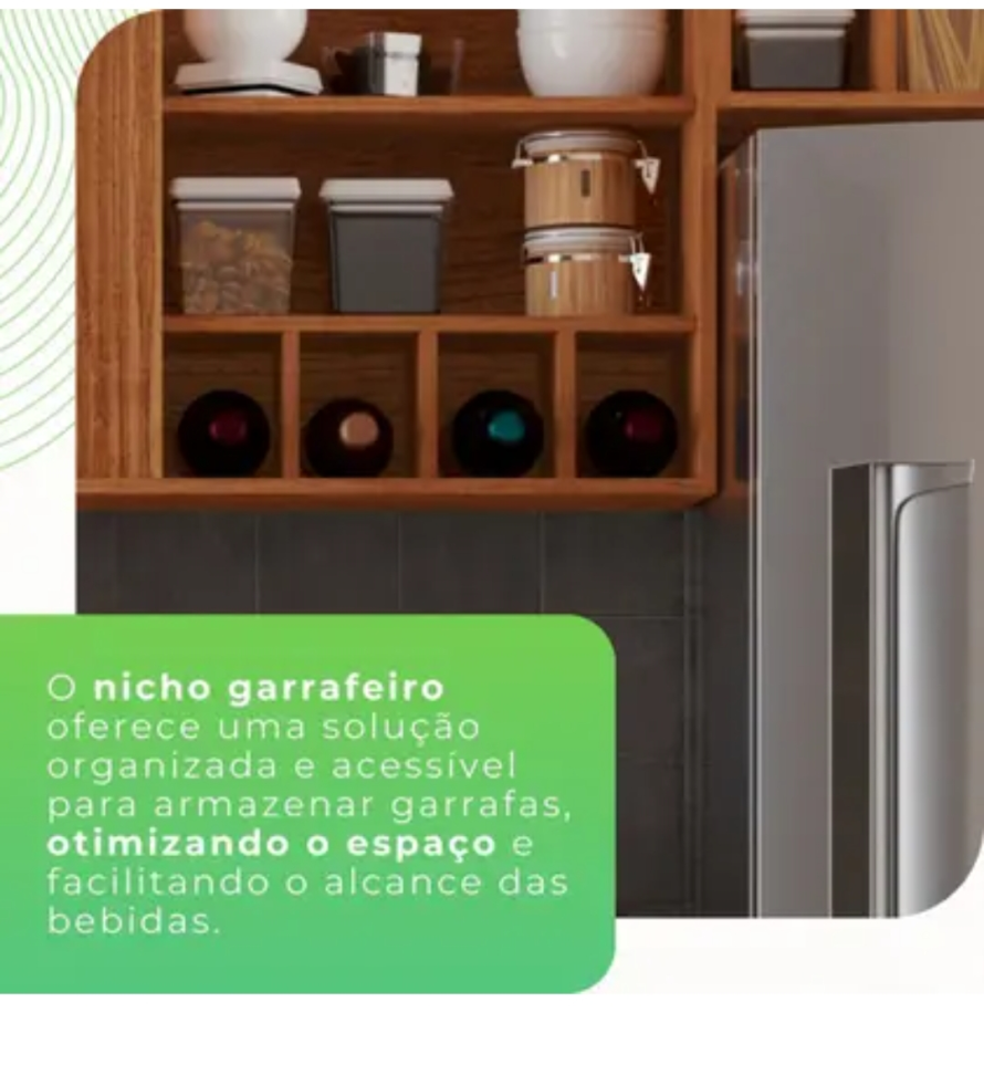Cozinha Compacta 4 Peças 5 Portas 2 Gavetas Pérola - - #1