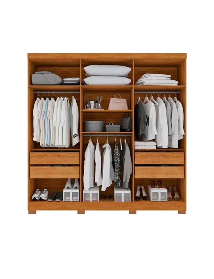 QUARDA ROUPA SALLETO COLISEU CINAMO 220cm LARGURA 223cm ALTURA - #1