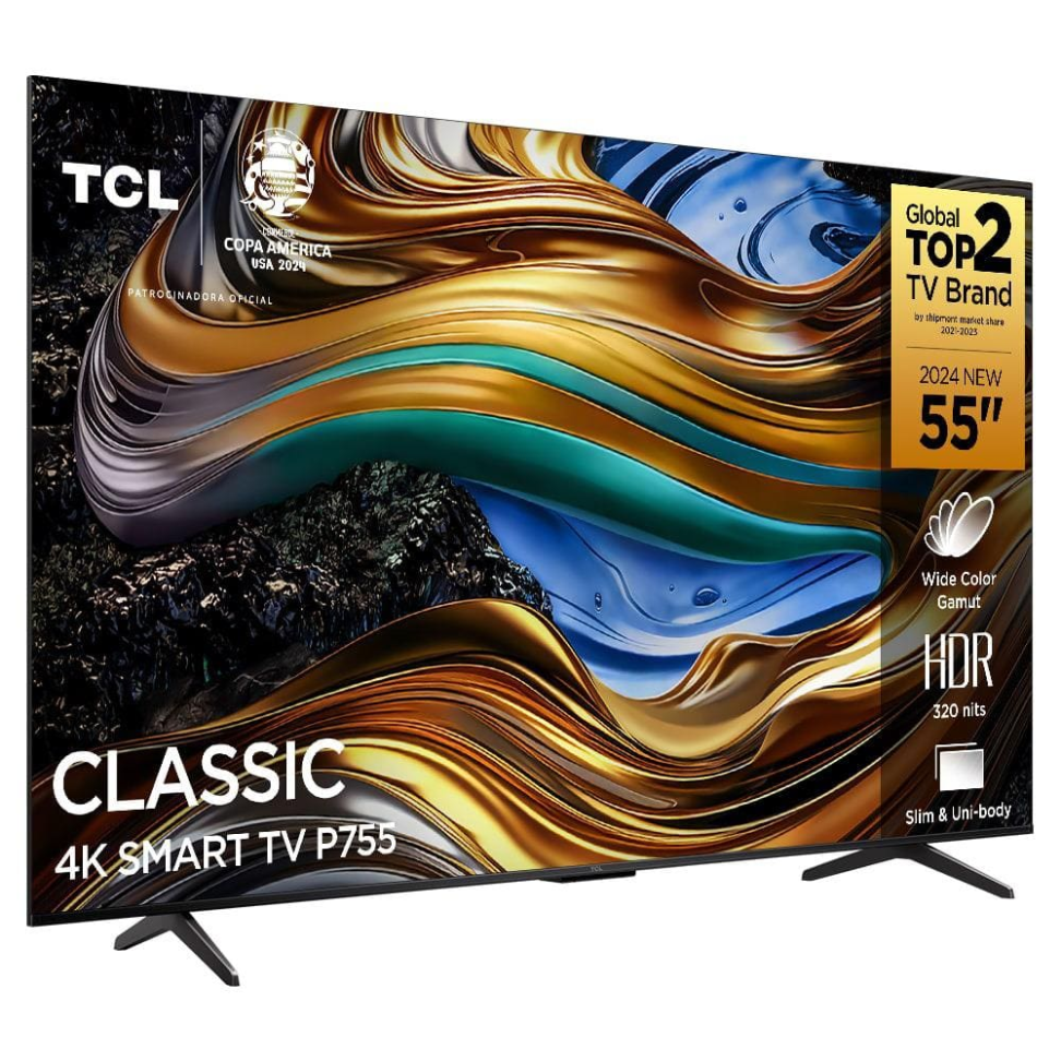 Smart TV 55” Ultra HD 4K TCL 55P755 LED com Google TV, Dolby Vision e Atmos, HDR10+, Wi-Fi, Bluetooth, Google Assistente e Design sem Bordas - #2