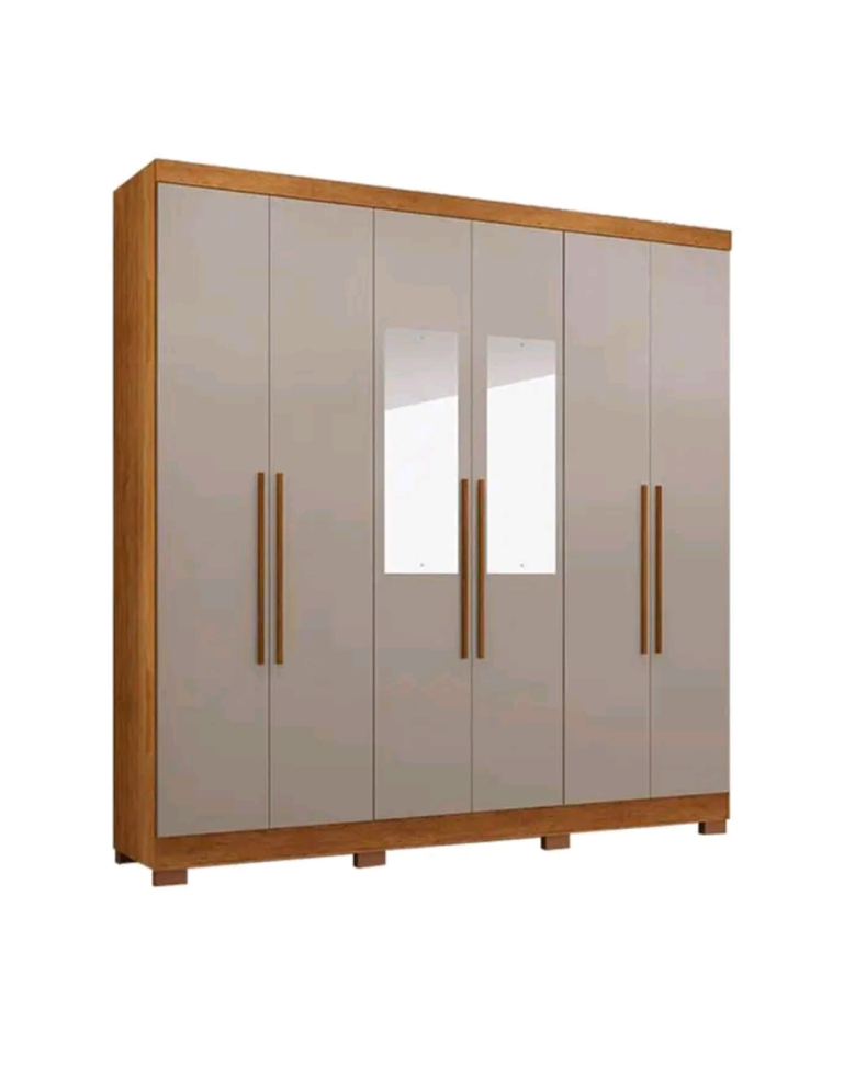 QUARDA ROUPA SALLETO COLISEU CINAMO/OFF 220cm LARGURA 223cm ALTURA - #1