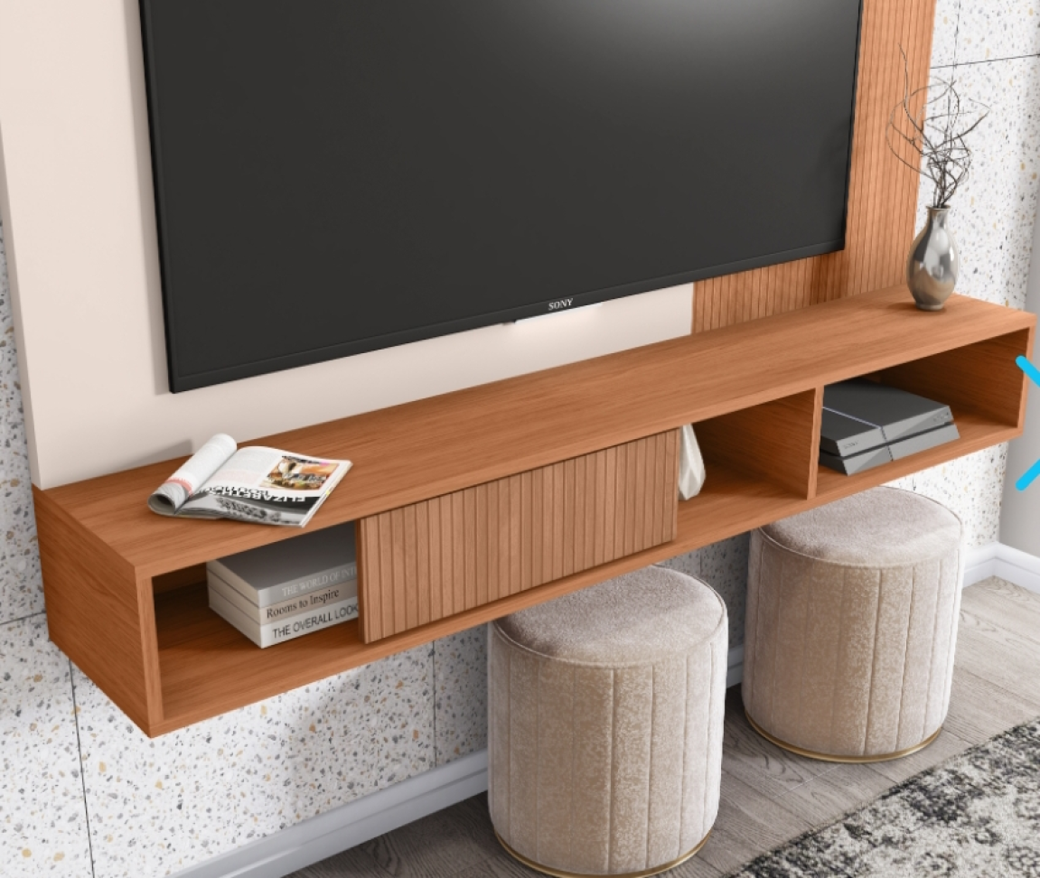 Painel Ritmo Freijó/Off White - #1