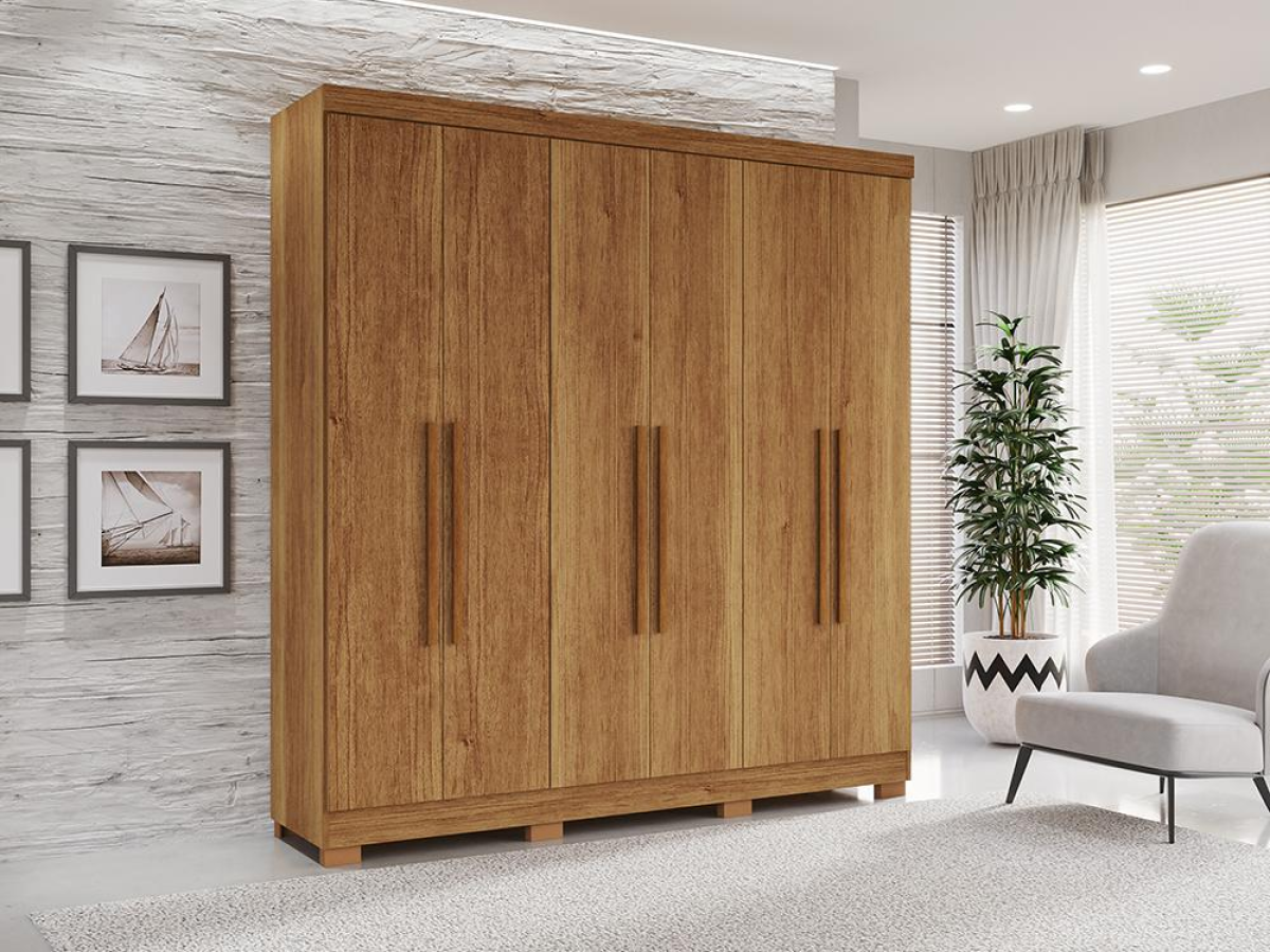 QUARDA ROUPA SALLETO RECIFE CINAMO 1,80m LARGURA 2.03m ALTURA - #1