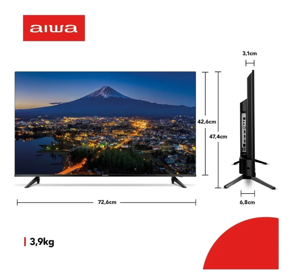 Smart TV 32” HD D-LED AIWA - #1