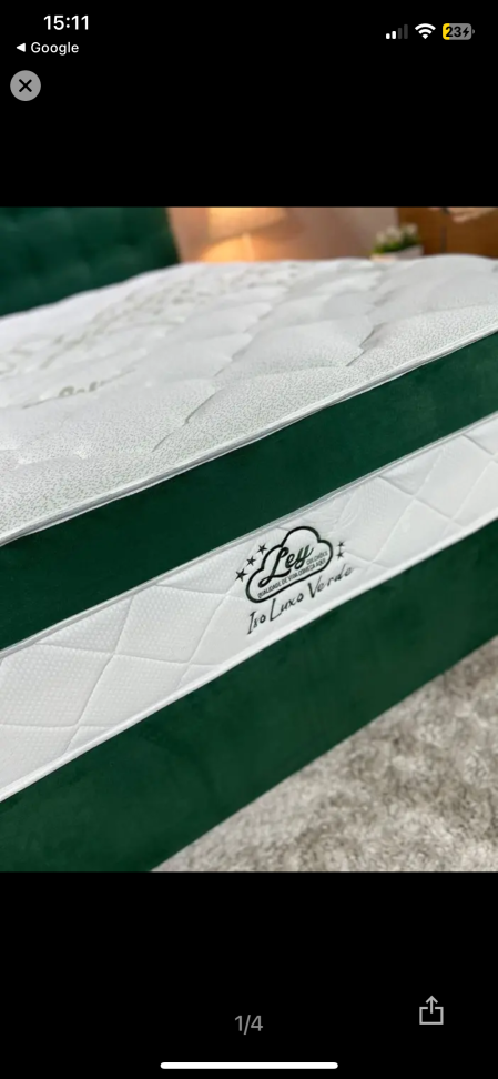 Cama box isofort luxo verde 158x198x28 - queen - LEY COLCHOES - #1