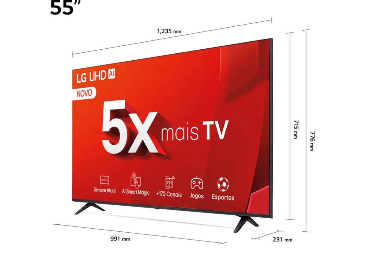 TV LG 55" Smart 4K UHD NanoCell 55NANO80TSA - #2