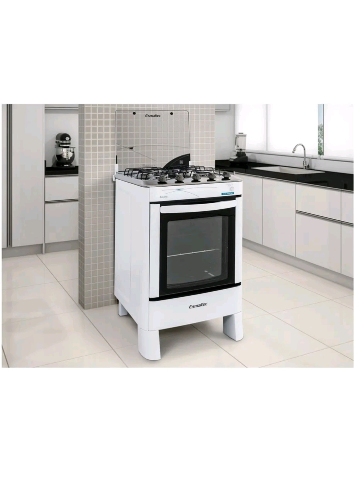 Fogão 4 Bocas Esmaltec Ágata Branco, Branco, - #1