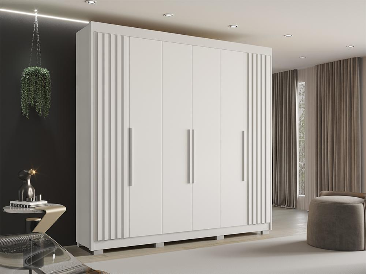 GUARDA ROUPA SALLETO GRANADA BRANCO 2,40m LARGURA 2,35m ALTURA 100%MDF - #4