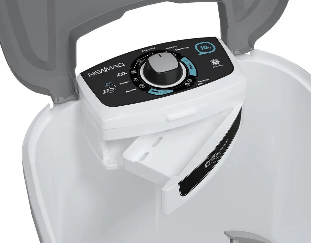 Tanquinho Lavadora Newmaq 10 Kg de Lavar Roupas Semi Automática com 9 Programas - #1