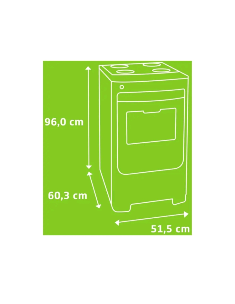 Fogão de Piso 4 Bocas Consul CFO4NAR com Acendimento Automático, BRANCO - #1