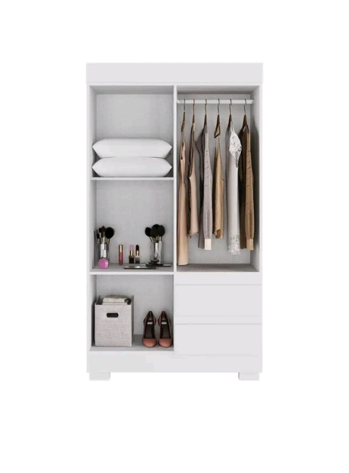 GUARDA ROUPA SOLTEIRO ACP MAYA 4 PORTAS BRANCO 998cm LARGURA 1,80m ALTURA 100%MDP - #1