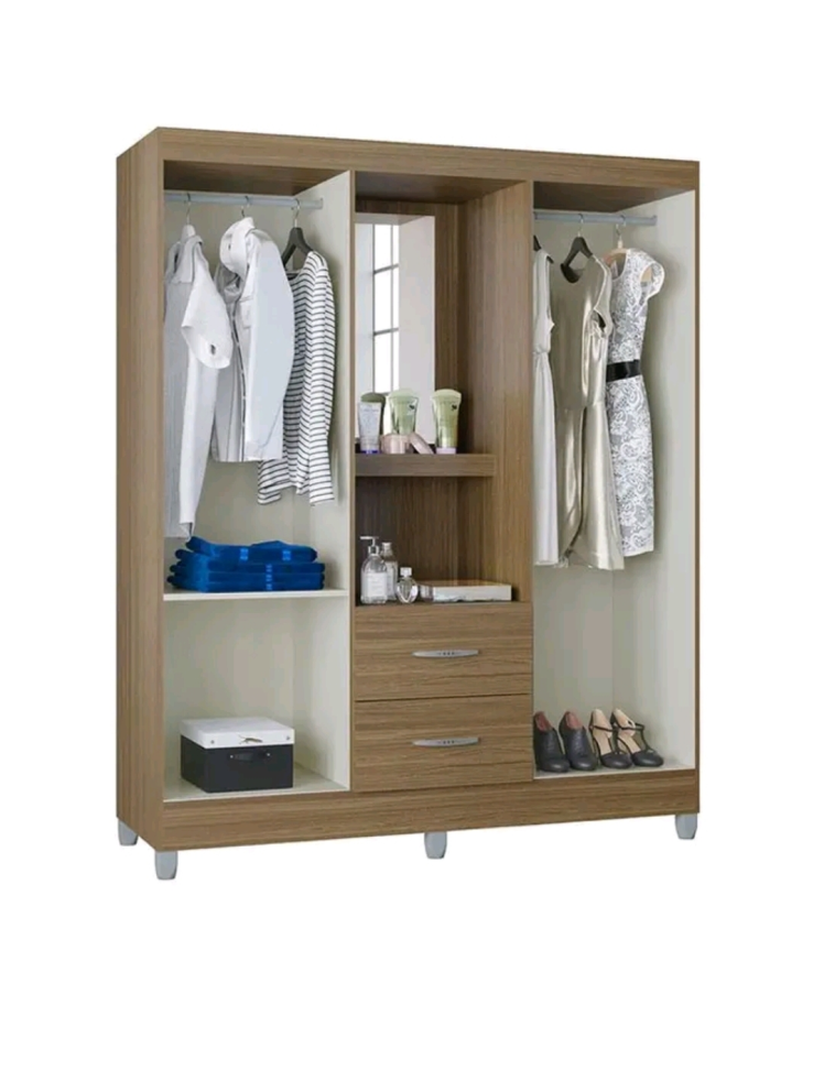 Guarda Roupa Solteiro Cordoba 4 Portas off Poquema - - #3