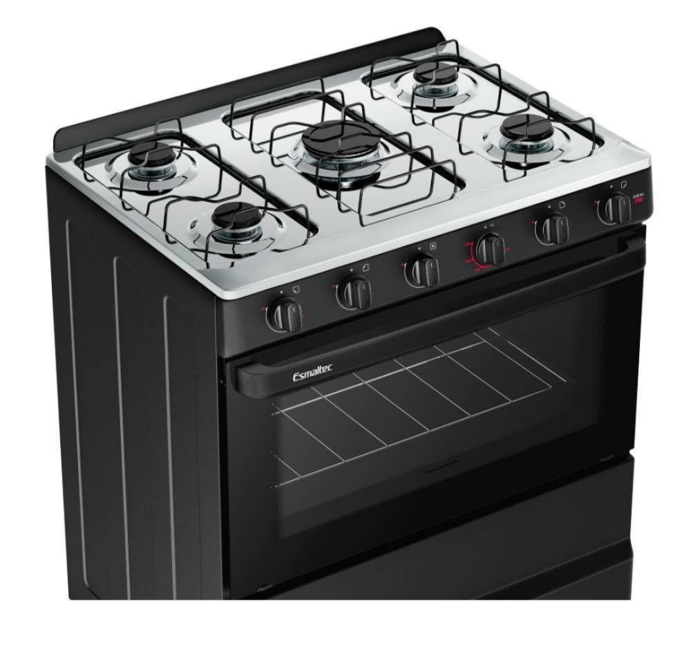 FOGÃO ESMALTEC 5 BOCAS 5120 PRETO - #5