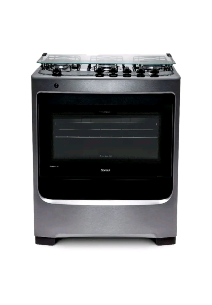 Fogão Consul 5 bocas cor Inox com botões removíveis - CFS5NAR - #3