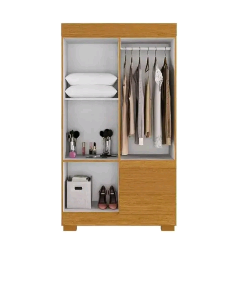GUARDA ROUPA SOLTEIRO ACP MAYA 4 PORTAS NATURE 998cm LARGURA  1,80m ALTURA 100%MDP - #1