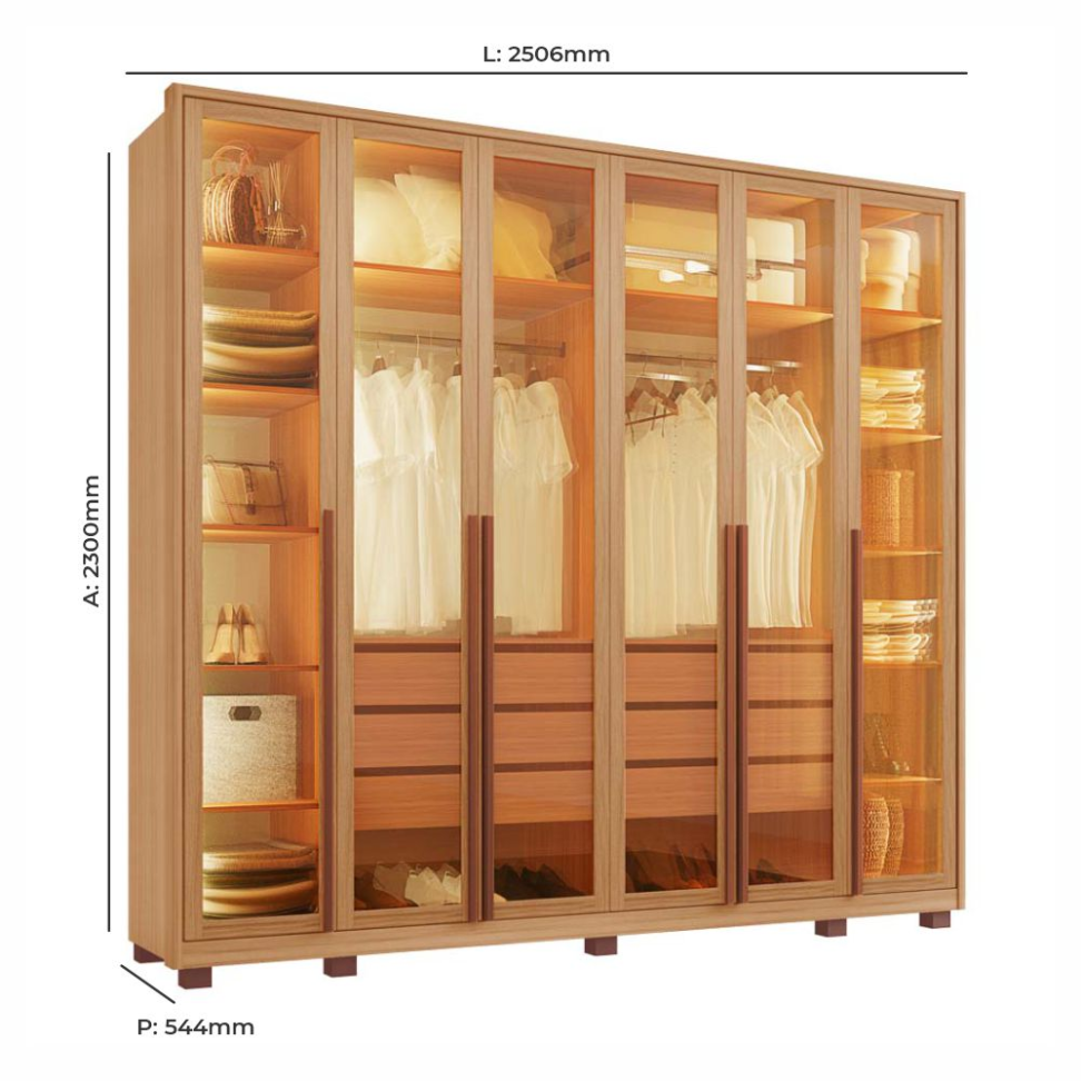 Roupeiro Reflecta 6P - #1