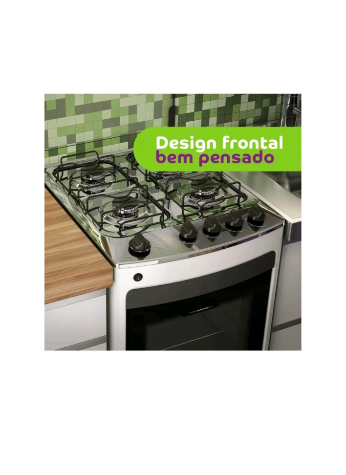 Fogão de Piso 4 Bocas Consul CFO4NAR com Acendimento Automático, BRANCO - #1