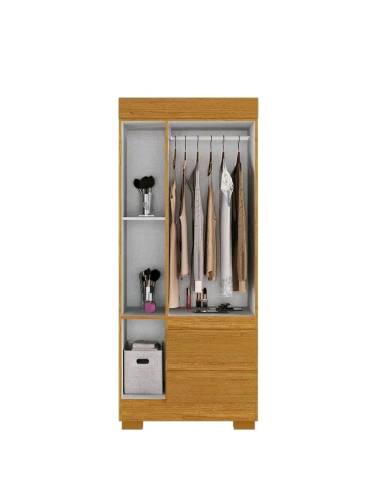 GUARDA ROUPA ACP MAYA 3 PORTAS SOLTEIRO NATURE 763mm LARGURA 1,80m ALTURA 100%MDP - #2