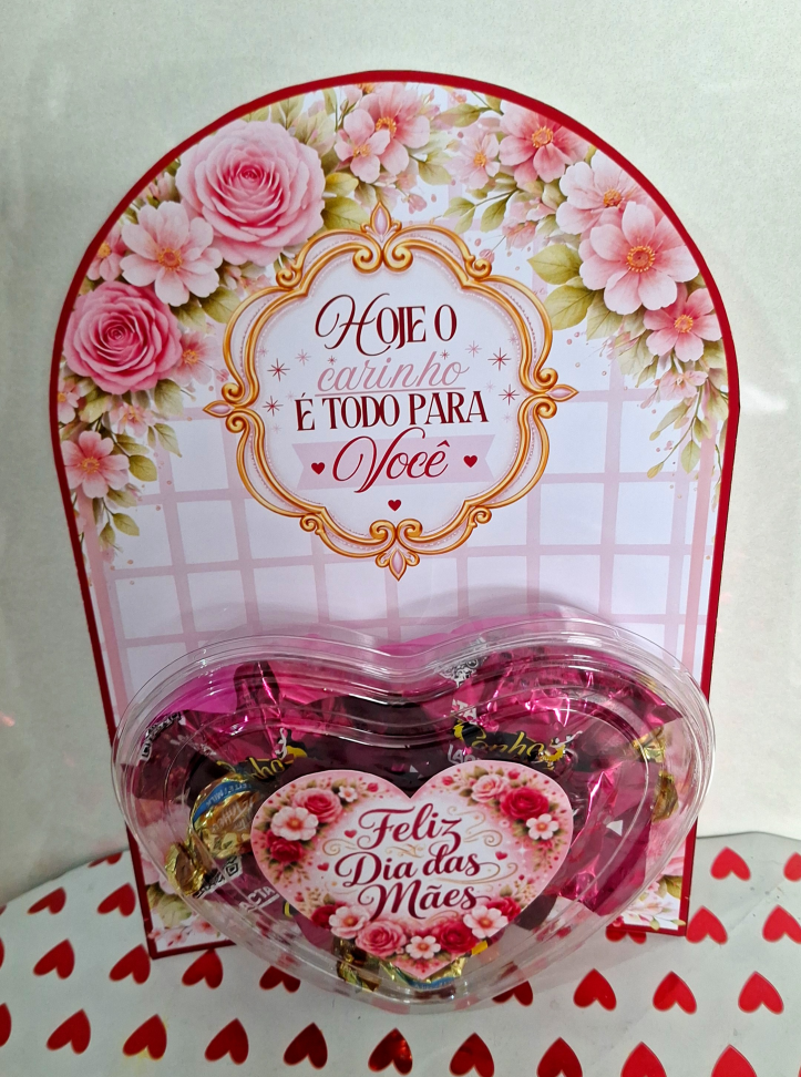 Card Com Coração de Acetato - #3