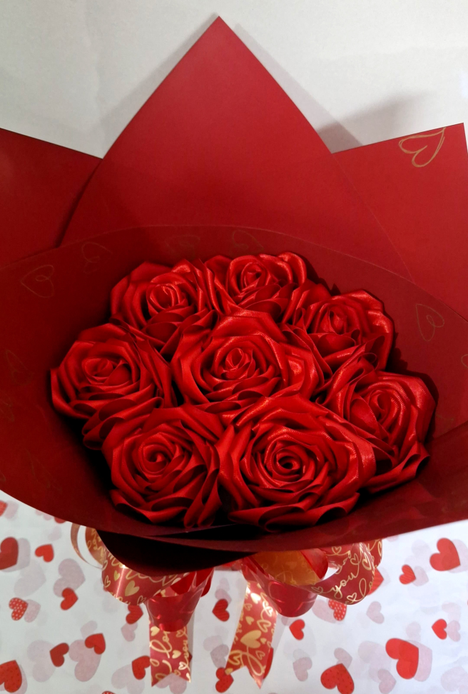 Buquê com 8 Rosas