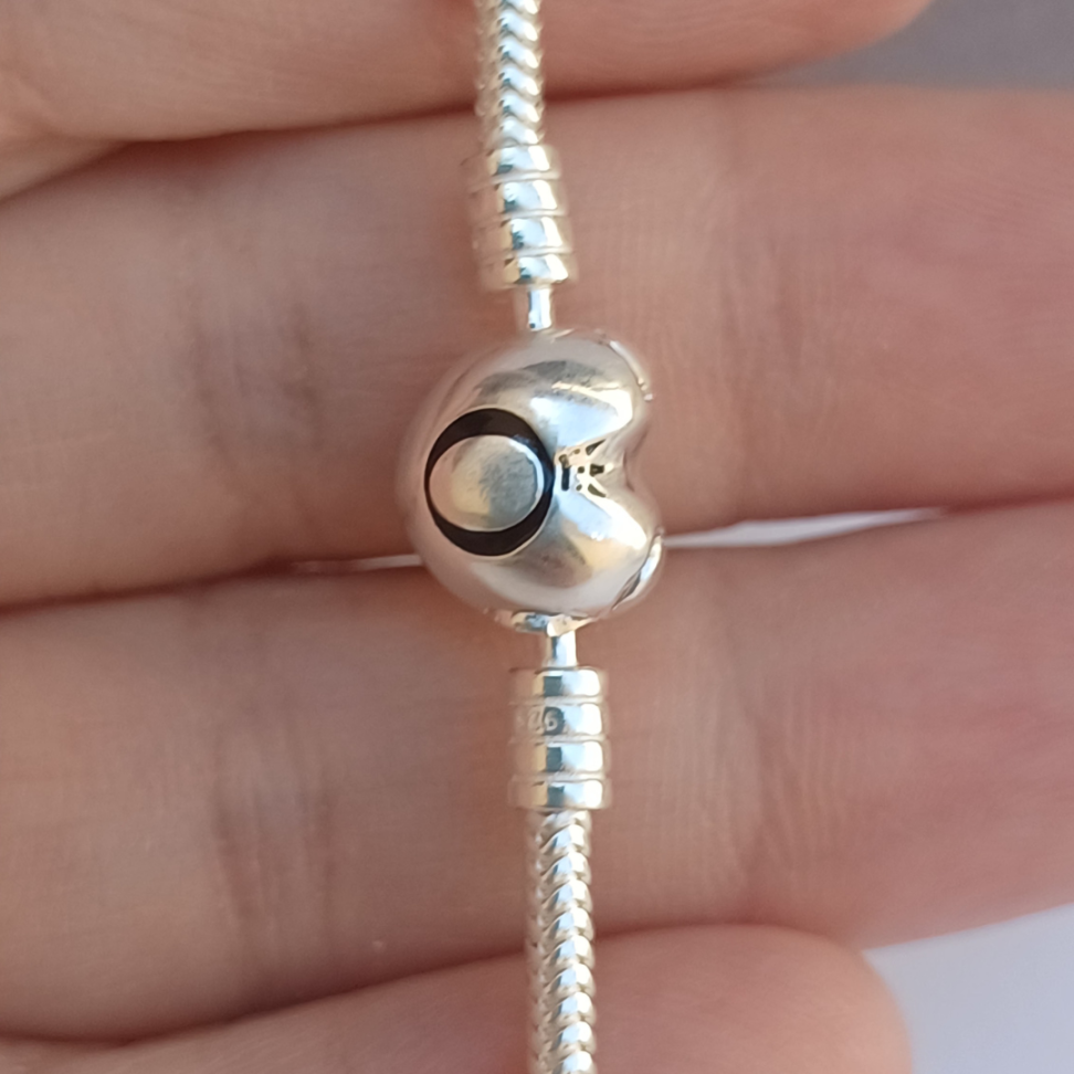 Pulseira para Berloques Coração Lisa - #1