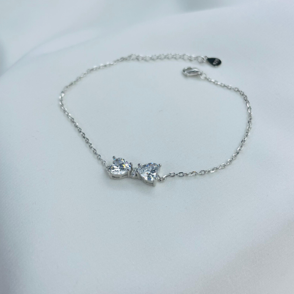 Pulseira com laço de Zirconia