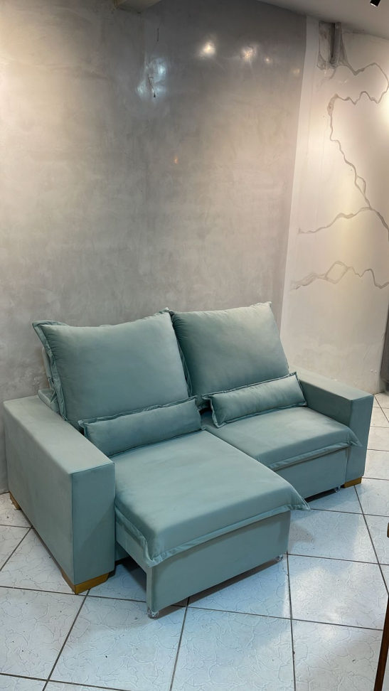 Sofá Retrátil Reclinável com Pillow (2.0m)