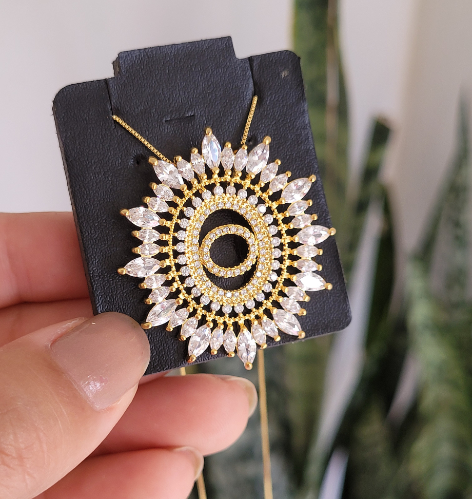 Colar Medalhão Inicial - #7