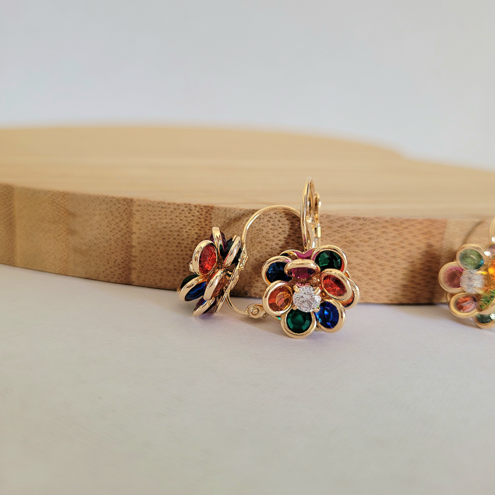 Brinco Flor Gancho - #3