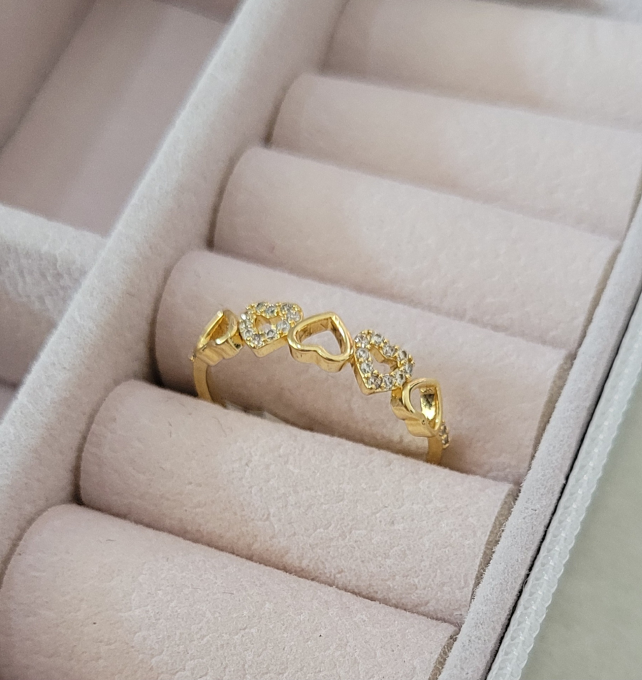 Anel corações - #2