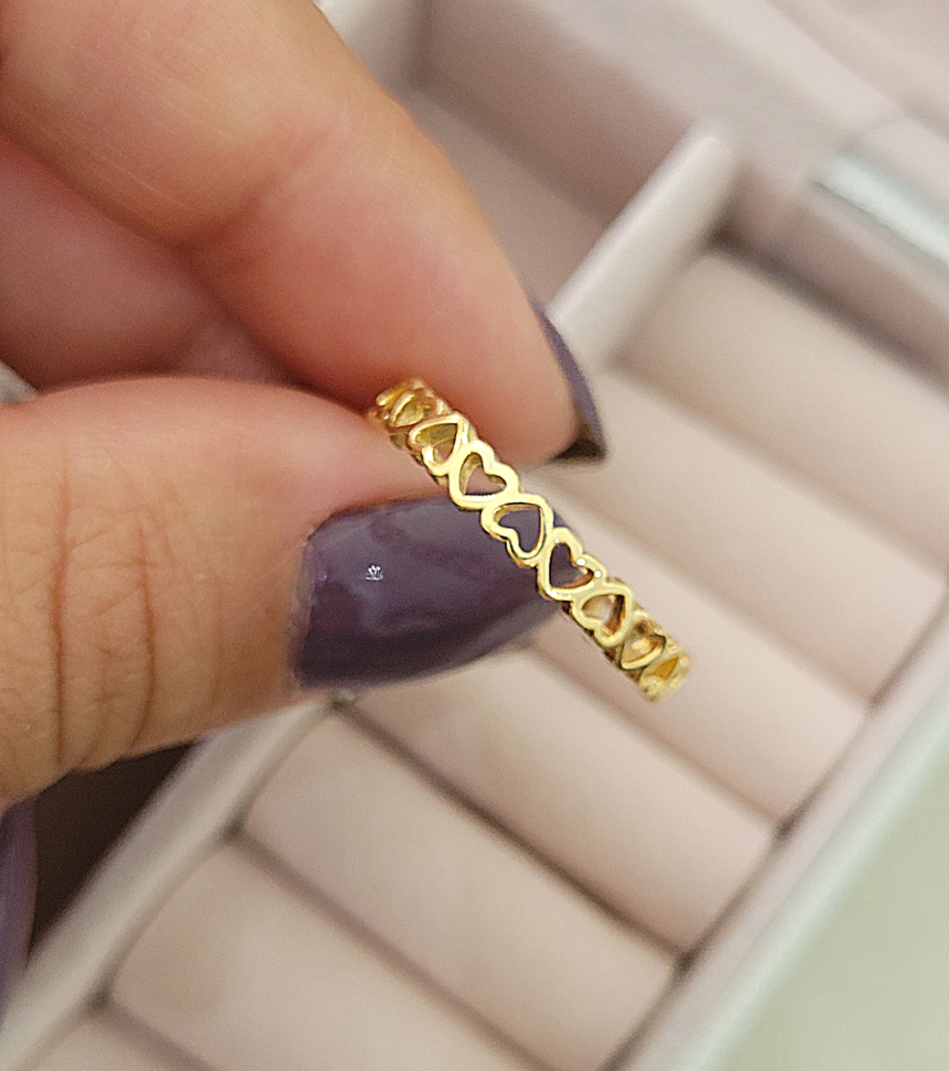 Anel mini coração - #2