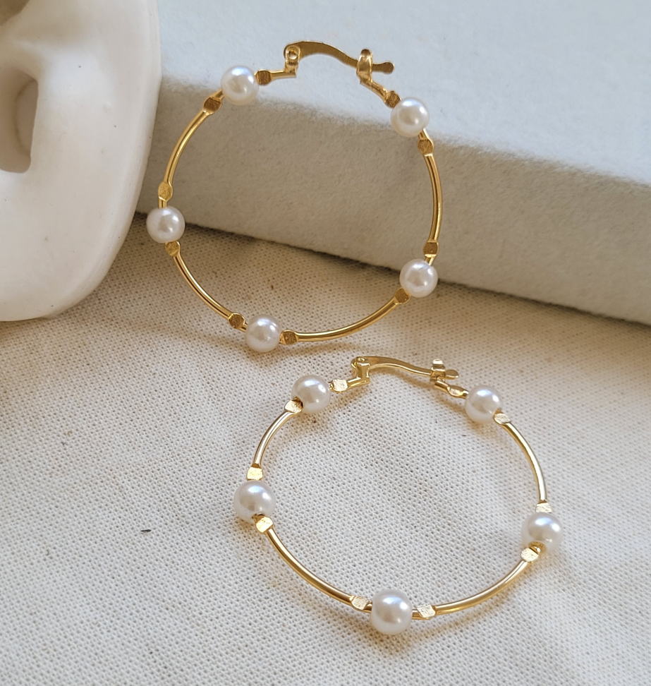Argola pérolas - #2