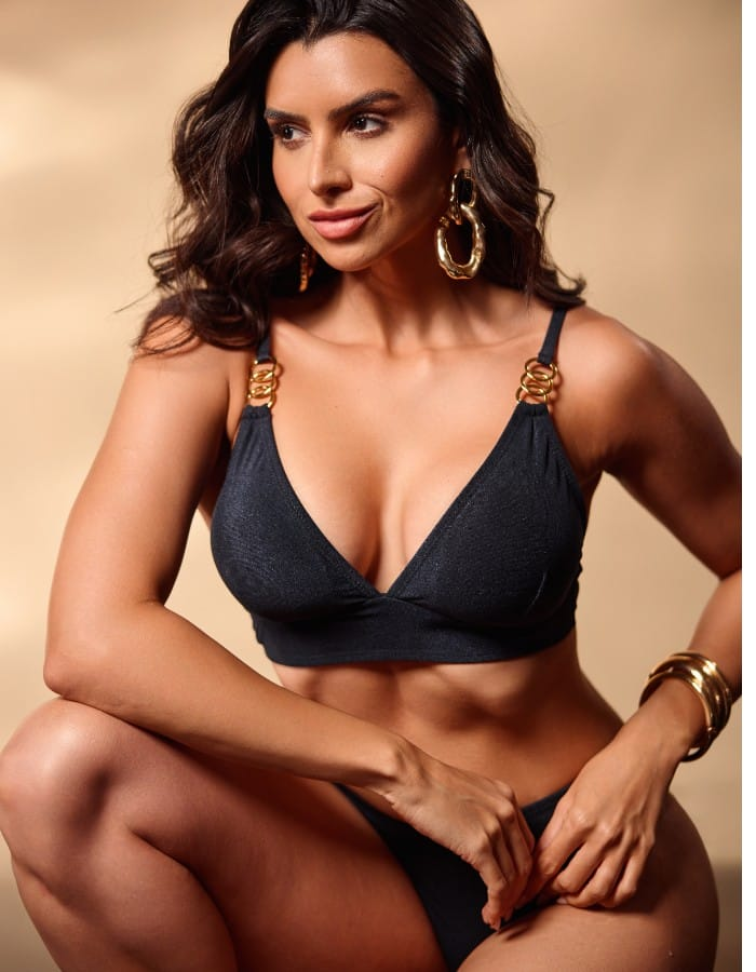 Biquíni com argola dourada na alça - #4