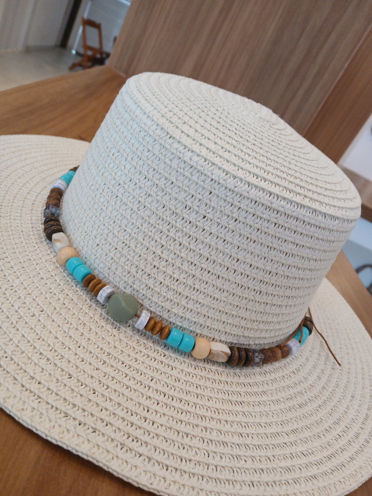 Chapéu com detalhes em pedras naturais - #2